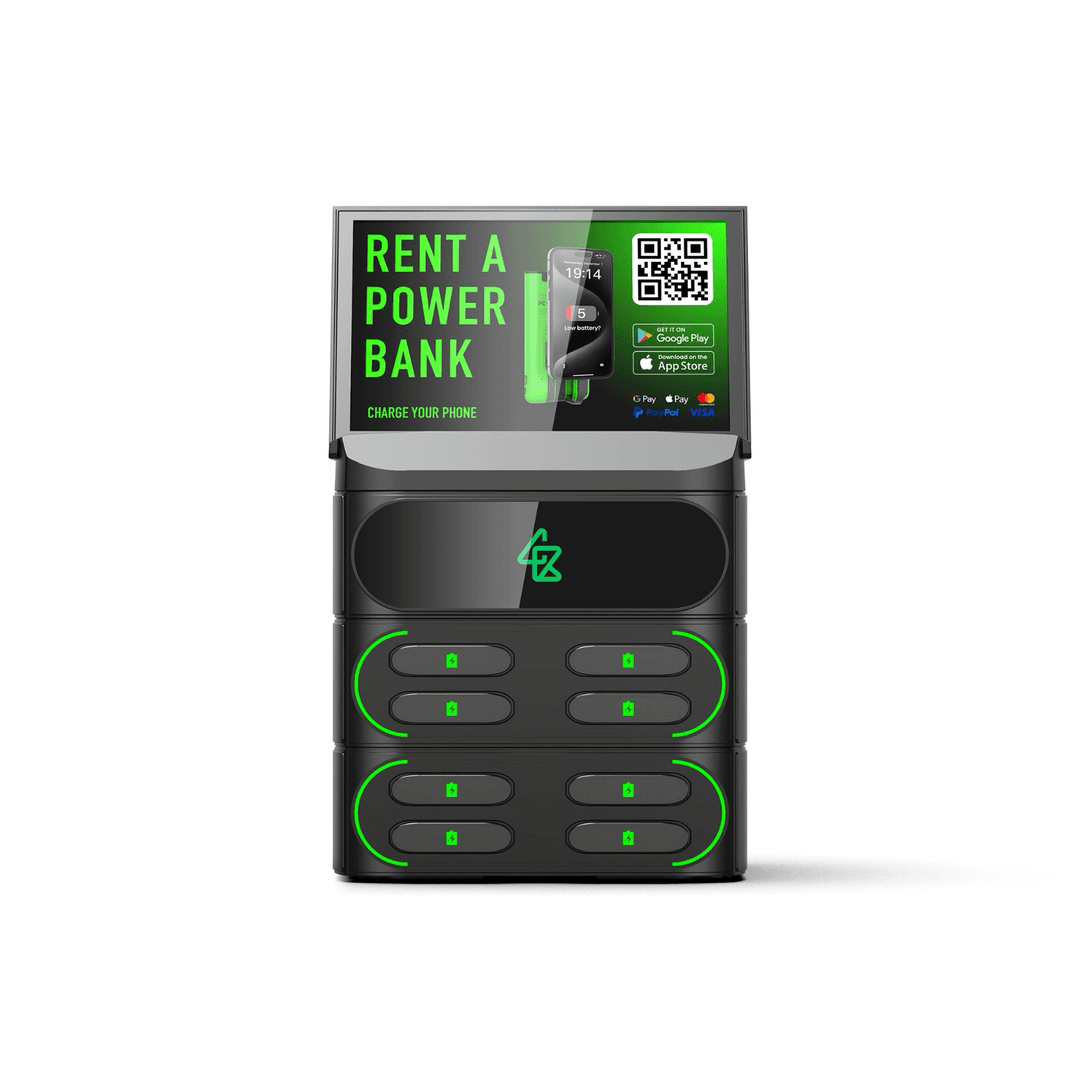 Een prototype van het ChargeBuddies oplaadstation